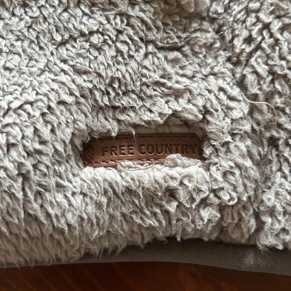 Free Country Size L Gray Fleece Zip Front Vest Outdoor Winter Gorpcore - Picture 6 of 12